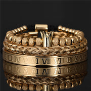 Pulsera Roman King Chapada en Oro de 18K