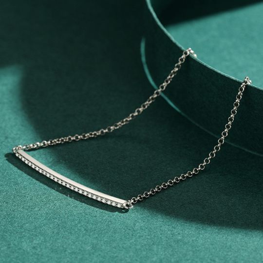 Pulsera de Circonita Cúbica Ajustable de Plata